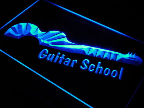 Guitar School Lesson Shop Lure Neon Light Sign